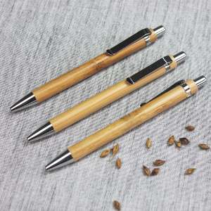 ปากกาไม้ไผ่ทรงกลมเป็นมิตรต่อสิ่งแวดล้อมปากกาไม้ไผ่ทรงกลมที่ออกแบบโลโก้ได้ตามต้องการ JX153เป็นมิตรต่อสิ่งแวดล้อมปากกาไม้ไผ่ทรงกลม - Product Image 2