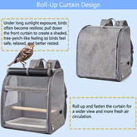 Sac à dos de transport pour oiseaux de grande capacité, pliable, pour perroquets, en tissu Oxford, pour animaux de compagnie, pour l'extérieur, toutes saisons