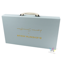 Tragbare Starre Karton-Minikoffer-Box mit Individuellem Logodruck und Griff für Wimpernaufbewahrung und Geschenkverpackung