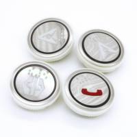 Bouton d'ascenseur moderne personnalisé avec braille et éclairage LED, certifié ISO9001 pour les immeubles de bureaux