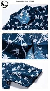เสื้อเชิ้ตพิมพ์ลายดิจิตอลโพลีเอสเตอร์แฟชั่นชายหาดกอล์ฟ ติดกระดุม สไตล์เรยอน ขายส่ง เสื้อฮาวายพิมพ์ลายตามสั่งสำหรับผู้ชาย - Product Image 6