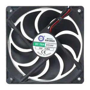 MEIXING GX12025 12V/24VDC 120x120x25mm eksenel akış fanı topu kol yüksek hızlı düşük gürültü 4 inç soğutma radyatörü Fan