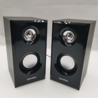 Système audio promotionnel personnalisé OEM, haut-parleur en bois bon marché, USB 2.0, home cinéma portable pour téléphone portable, ordinateur, ordinateur portable, tablette