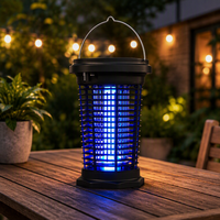 Lampe anti-moustiques solaire électrique personnalisée OEM, piège à insectes extérieur pour jardin, patio et camping