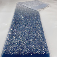 100% Polyester Unique Design Qualité Gradient Sequin Tissu 3mm Broderie pour Mariage