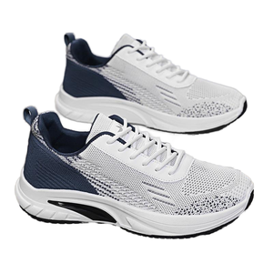 Zapatos Deportivos de Malla con Cordones para Hombre, Nuevos Modelos de Verano 2025, Transpirables, Modernos, Versátiles, con Entresuela de PVC de Suela Gruesa, Resistentes al Desgaste - Product Image 1