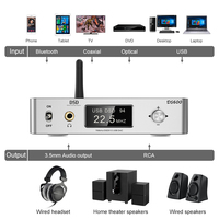 Lavaudio DS600 sese ses DAC HiFi Bluetooth 5.0 alıcısı ile çift ES9038Q2M XMOS DSD512 768Khz/PC için 32Bit kulaklık