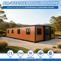 Maison conteneur préfabriquée étanche et extensible de 40 pieds ou 20 pieds, 2, 4 ou 5 chambres, maison mobile préfabriquée, Casa Contenedor
