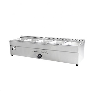 5 Pans Stainless Steel Commercial <strong>Food</strong> <strong>Warmers</strong> Commercial LPG <strong>Table</strong> <strong>Top</strong> Gas Bain Marie