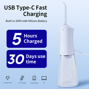Nuevo Irrigador Bucal Eléctrico Inalámbrico Recargable con 5 Niveles de Presión, 130 psi, 300 ml, USB Tipo C, IPX7 Impermeable - Product Image 3
