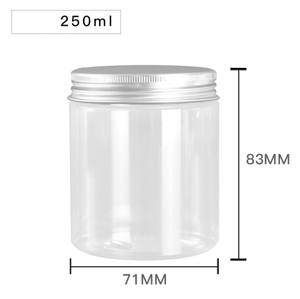 Berbagai Ukuran 50ml hingga 1000ml Stoples PET Transparan/matt 100ml 120ml 200ml 250ml 500ml 1000ml Stoples Plastik PET dengan Tutup Emas - Product Image 4