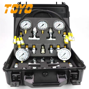 Outil de <span class=keywords><strong>diagnostic</strong></span> de machines de construction ensemble de manomètres hydrauliques pour kit de mesure de pression hydraulique à 5 jauges - Product Image 1