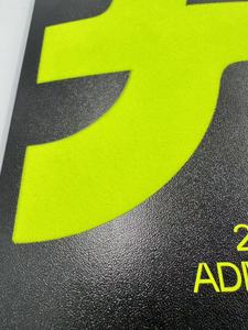 Flock kết thúc máy tính xách tay với cát kết cấu Giấy Khâu ràng buộc Tạp Chí sang trọng để viết màu đen bóng véc ni Bìa thiết kế - Product Image 2