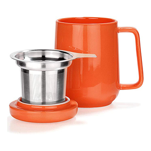 <span class=keywords><strong>Tasse</strong></span> à café en porcelaine blanche et noire de forme conique, design personnalisé, tasses à café et à thé en céramique avec <span class=keywords><strong>infuseur</strong></span> - Product Image 6