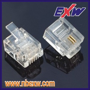 Exw Chất lượng cao RJ11 RJ12 nối cắm 6p2c 6P6C 4p4c 4p2c điện thoại cắm - Product Image 3