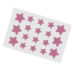 Parches de hidrocoloide de marca privada para acné y espinillas, cubiertas de granos con diseño de estrella, pegatinas coloridas para manchas con árbol de té, ácido salicílico y CIC - Product Image 4