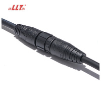 Connecteur de câble fileté mâle-femelle étanche IP65 IP67 M16 2, 3 ou 4 broches pour module d'éclairage LED de rue - Usine LLT