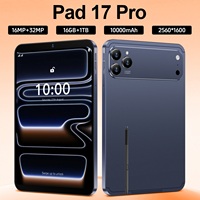 Nouvelle tablette PC Pad 17 Pro, écran capacitif HD de 10,1 pouces, appareil photo 16MP+32MP, stockage 16Go+1To, 4G/5G GSM Wi-Fi, processeur MTK