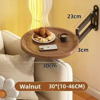 Étagère de Rangement Murale Pliante et Rotative en Bois Écologique pour Chevet, Salon, Multifonctionnelle, Flottante, en Fer