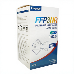 Masque anti-poussière <span class=keywords><strong>pour</strong></span> le meulage, FFP3, avec valve d'exhalation, sangle élastique <span class=keywords><strong>pour</strong></span> la tête, emballé individuellement - Product Image 1