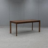 Ensemble de table de salle à manger moderne en bois avec 4/6 chaises-Tables rectangulaires de luxe en noyer, ensembles de meubles de cuisine design classiques