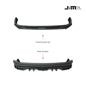 Pour Haval Xiaoyao MAX 2025 Haval H6 Sports Kit de protection avant/arrière - Lèvres noires <span class=keywords><strong>Samura</strong></span> Modification extérieure Pare-chocs universel - Product Image 2