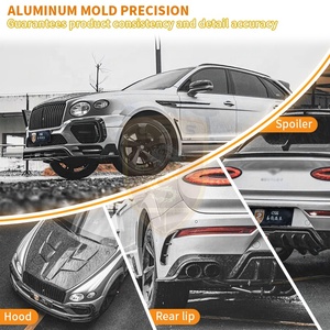 Kit de carrosserie en fibre de carbone sèche Style MSY pour Bentley Bentayga Pare-chocs avant Pare-chocs arrière Jupe latérale Aile de toit Moteur Capot Miroir Couverture - Product Image 4