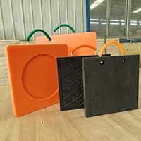 Plaque de protection pour grue personnalisée 400*400mm en PE résistant à l'usure et antidérapante, plaque de protection pour camion de levage, plaque de protection en plastique fabriquée