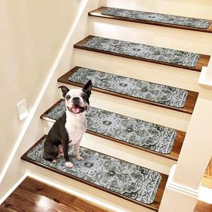 Custom Design Persian 8x30 "tappetini per scale in gomma per interni antiscivolo pedane moquette per gradini in <span class=keywords><strong>legno</strong></span> - Product Image 5