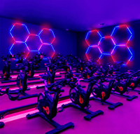 Cliente Fácil instalación Diseño Panal Rgb Hexagonal Led Light Fitness Center