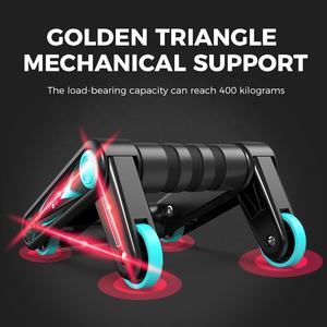 MIKE SPORTS Workout rolo multifunções rolo roda AB Push up Bar Stand - Product Image 4