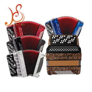 Accordéon à boutons professionnel 60 basses Bayan 3 registres, vente en gros, direct usine, instrument de musique OEM - Product Image 1