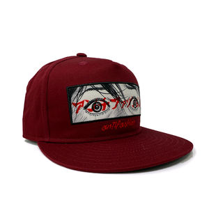 Personnalisé 5 panneau casquettes de baseball coton rouge broderie coton bande dessinée hommes casquette de baseball enfants casquette de baseball - Product Image 5