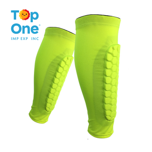 TopOne petit protège-tibia vente chaude manchon de Compression pour hommes femmes basket-ball football large épais EVA jambières - Product Image 3