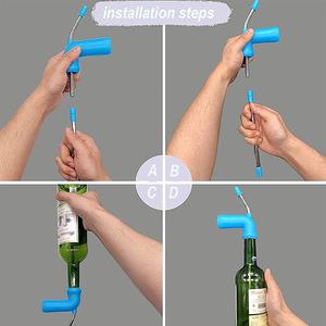 Pipette à bière en acier inoxydable multicolores pour jeux de société, type <span class=keywords><strong>bong</strong></span> pour bouteille de bière - Product Image 3