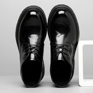 Zapatos de vestir de cuero para hombre, formales de negocios, sin cordones, transpirables, con punta redonda, suela gruesa, cómodos, antideslizantes, calzado de oficina - Product Image 6