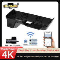 HOLROADX Enregistreur Vidéo 4K Plug&Play DashCam pour BYD Song Pro/Seal 05 2025 Vision Nocturne Enregistrement en Boucle Contrôle Wi-Fi via APP Capteur G