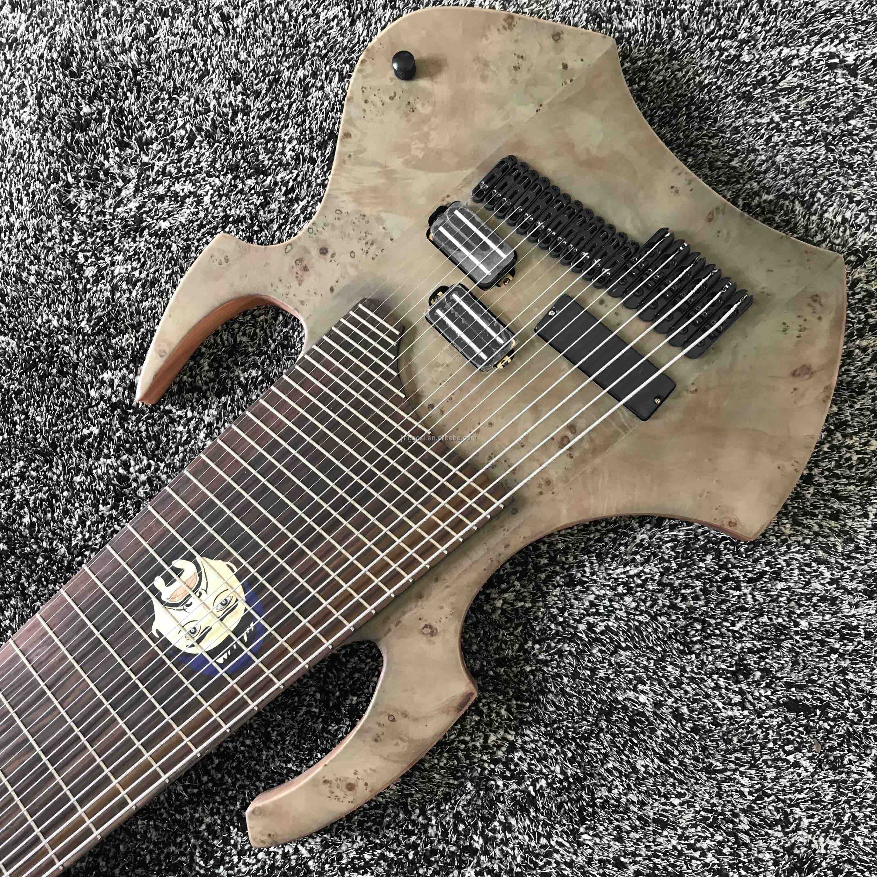 カスタム不規則なボディシェイプ18弦エレクトリックベースギター