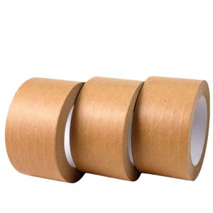 Papier crêpe écologique résistant à la chaleur papier kraft biodégradable ruban d'emballage étanche impression personnalisée pour boîte sac carton - Product Image 1