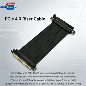Câble d'extension PCIe 4.0 X16 Gen4 pour GPU, Riser pour RTX 4090 <span class=keywords><strong>RX</strong></span> 7900 <span class=keywords><strong>XT</strong></span>, montage vertical de GPU, pour PC de jeu, câble flexible - Product Image 5