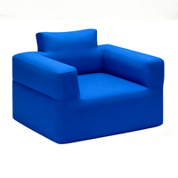 Sofá Inflable Individual Plegable Moderno Personalizado para Exteriores, Silla de Descanso Portátil de Inflado Rápido para Acampar, Cama para Uso Doméstico