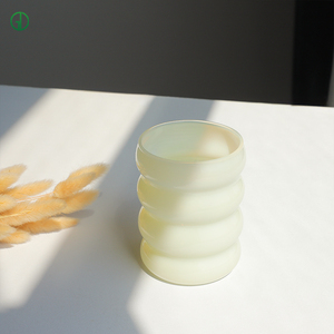 Tasse de jus de lait en spirale personnalisable de haute qualité verre transparent à haute teneur en borosilicate à couche unique pour les Cuisines de boisson de jus d'eau - Product Image 2