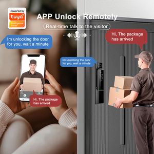 Biometric Smartlock Automatic Waterproof IP65 3d Face Recognition Digital Tuya Wifi <strong>Finger</strong> Print Door Smart Locks with Camera - Product Image 5
