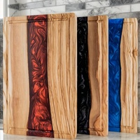 Luxe olijfhouten & epoxyhars snijplank fruit- en groentesnijplank snijplank serveerplank voor thuiskeuken
