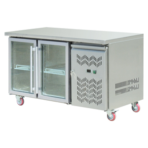 Réfrigérateur vertical à <span class=keywords><strong>porte</strong></span> en verre refroidi par air commercial pour installation portable de fruits de mer Alimentation électrique pour hôtels supermarchés - Product Image 2