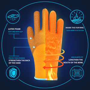 XINGYU Impermeable Construcción Seguridad Cálido Trabajo Guantes Algodón Tejido Mano Clima Frío Guantes Más cálidos Guantes de invierno - Product Image 3
