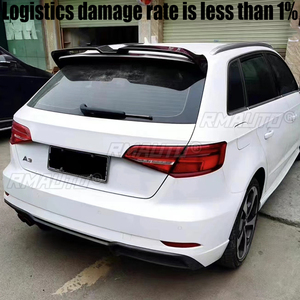 สำหรับ Audi A3 S3 S Line 8V Hatchback 5 ประตู ปี 2014-2018 สปอยเลอร์หลังคาคุณภาพสูง ผลิตจากพลาสติก ABS ปีกหลังฝากระโปรงท้าย อุปกรณ์ตกแต่ง - Product Image 2