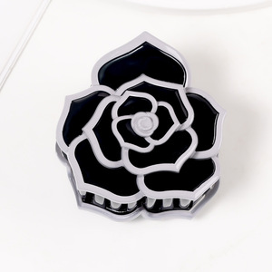 Kinling OEM diseño dulce doble Color Rosa flor horquilla pequeña Pvc princesa pelo garra - Product Image 6