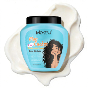 Tratamiento Capilar de Marca Privada Mokeru, Mascarilla Capilar 2 en 1 para Cabello Rizado, Mascarilla Capilar Suavizante y Nutritiva con Biotina - Product Image 1