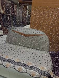 High Quality Hand Beaded 100% Silk <b>Waterproof</b> Imported Net Fabric for Party Wear Dress <b>Material</b> From Zam Zam Textile - Product Image 3